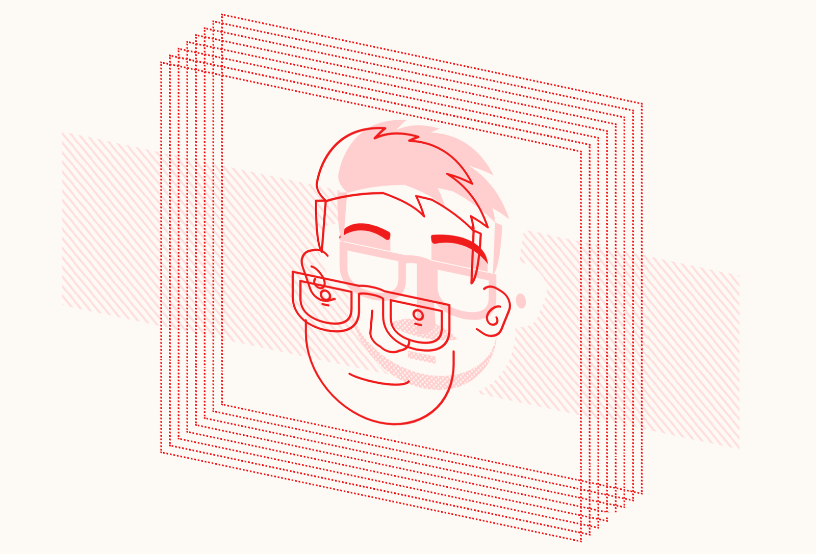A layer breakdown of how my illustrations work